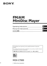 Sony MDX-C7900 Manuale Utente