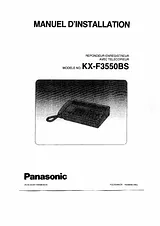 Panasonic KXF3550BS 安装指南