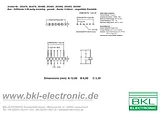 Bkl Electronic RM 2.54 straight Grid pitch: 2.54 mm Nominal current: 3 A 10120206 10120206 Fiche De Données