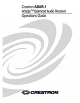 Crestron electronic ABAR-1 Manual De Usuario