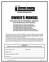 Traulsen R & A Series User Manual
