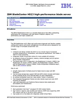 IBM HS23 7875C3U Manuel D’Utilisation