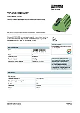 Phoenix Contact Interface module VIP-3/SC/HD26SUB/F 2322414 2322414 Data Sheet