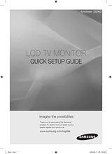 Samsung 2033HD Anleitung Für Quick Setup