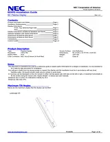 NEC 50xr6 Installation Guide