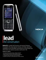 Nokia E51 002B7K3 Folheto