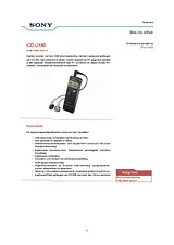 Sony ICD-UX60 ICDUX60B User Manual