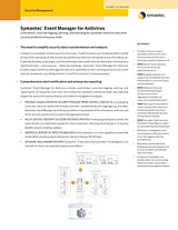 Symantec Event Manager for Antivirus 10263939-ML User Manual