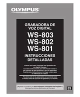 Olympus WS-801 Ознакомительное Руководство