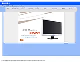 Philips LCD widescreen monitor 190SW9FS 190SW9FS/05 User Manual