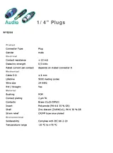 Rean Av 6.35 mm audio jack Plug, right angle Number of pins: 3 Stereo Silver, Black NYS 208 1 pc(s) NYS208 Fiche De Données
