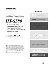 ONKYO HT-S580 Manual Do Utilizador