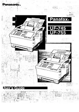 Panasonic uf-745 사용자 설명서