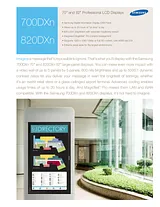 Samsung 700DXN Merkblatt