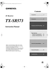 ONKYO TX-SR573 Instruction Manual