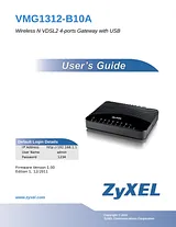 ZyXEL VMG1312-B10A VMG1312-B10A-EU01V1F Hoja De Datos