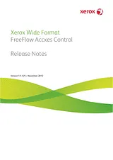 Xerox FreeFlow Accxes Control Support & Software 릴리스 노트