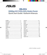 ASUS DSL-N16 Anleitung Für Quick Setup