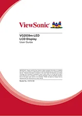 Viewsonic VG2039M-LED 사용자 설명서