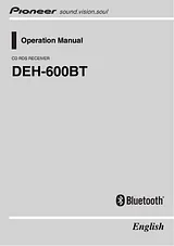 Pioneer DEH-600BT Manual Do Utilizador
