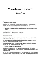 Acer travelmate p253-mg Quick Setup Guide