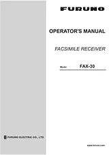Furuno FAX-30 Manuale Utente