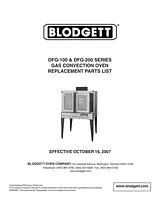 Blodgett DFG-100 Zusätzliches Handbuch