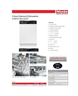 Miele G6915SCICLST Specification Sheet