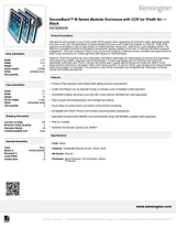 Kensington SecureBack™ M Series Modular Enclosure with Credit Card Reader for iPad Air™ — Black K67828WW Leaflet