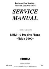 Nokia 3600, 3620 Инструкции По Обслуживанию