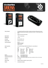 Steelseries Siberia USB Soundcard 5707119001618 产品宣传页