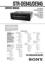 Sony STR-DE845 Manuale Utente