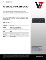 V7 Standard Keyboard KC0B1-6E5 Leaflet