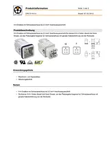 Lappkabel EPIC® H-A 4 SS Pin insert 10431000 Ficha De Dados