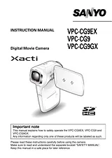 Sanyo xacti vpc-cg9 User Manual