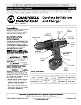 Campbell Hausfeld DG201800CD Справочник Пользователя