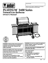 Weber PLATINUM 3400 Series Natural Gas Barbecue Manuel D’Utilisation