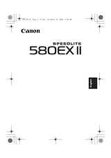 Canon Speedlite 580EX II ユーザーズマニュアル