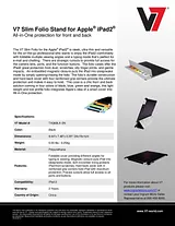 V7 Slim Folio TA36BLK-2E Dépliant