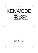 Kenwood KDC-X7006 Manuel D’Utilisation