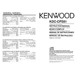 Kenwood KDC-CPS81 ユーザーズマニュアル