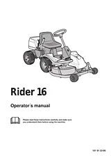 Husqvarna Rider 16 Справочник Пользователя
