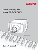 Sanyo PDG-DHT100L PDGDHT100L Manual Do Utilizador