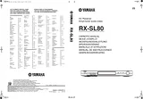 Yamaha RX-SL80 Справочник Пользователя
