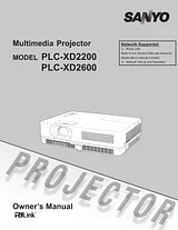 Sanyo PLC-XD2600 Manual Do Utilizador