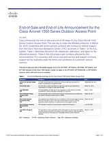 Cisco Cisco Aironet 1552WU Outdoor Access Point Guía De Información