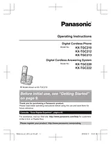 Panasonic KXTGC222 Operating Guide