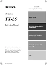 ONKYO TX-L5 Manuale Istruttivo