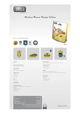 Sweex Wireless Mouse Mango Yellow MI454 プリント