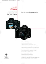 Canon EOS-350D 0210B013 Dépliant
